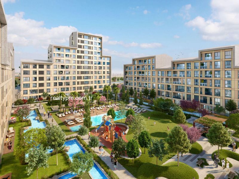 SUR YAPI MUHİT SATILIK SİTE İÇİ PEYZAJ MANZARALI  15m2 VERANDALI 1+1 FIRSAT BAHÇE KATI. - 3001