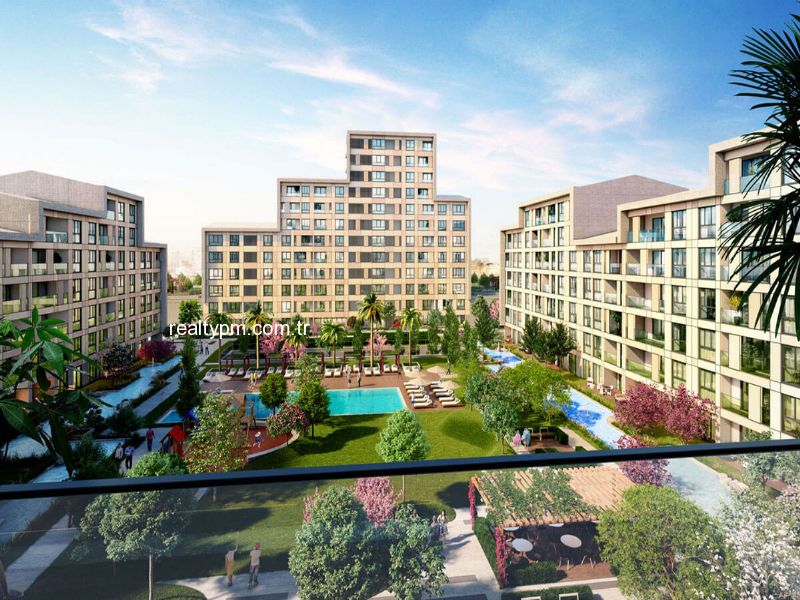 SUR YAPI MUHİT SATILIK SİTE İÇİ PEYZAJ MANZARALI  15m2 VERANDALI 1+1 FIRSAT BAHÇE KATI. - 3002