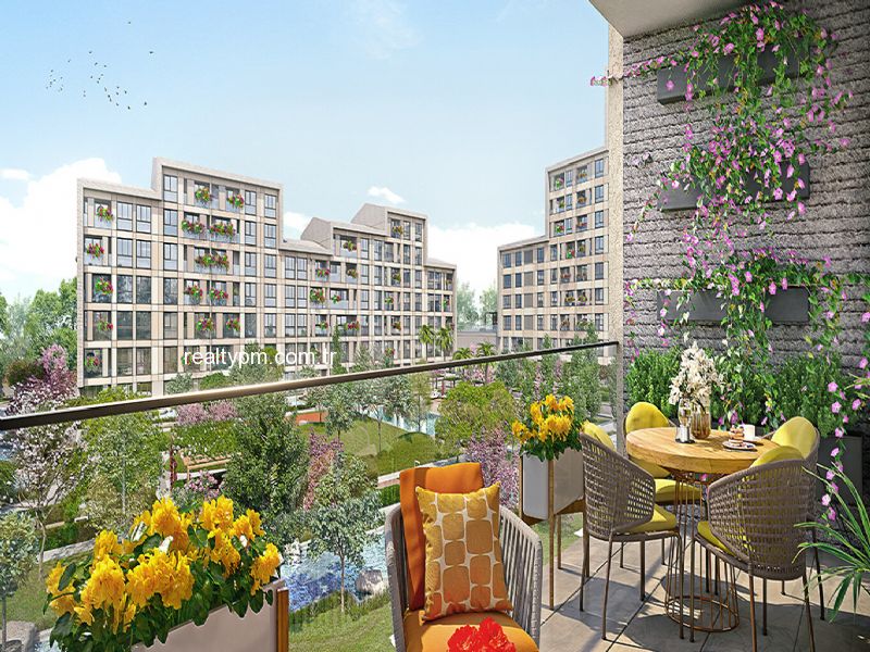 SUR YAPI MUHİT SATILIK SİTE İÇİ PEYZAJ MANZARALI  15m2 VERANDALI 1+1 FIRSAT BAHÇE KATI. - 3005