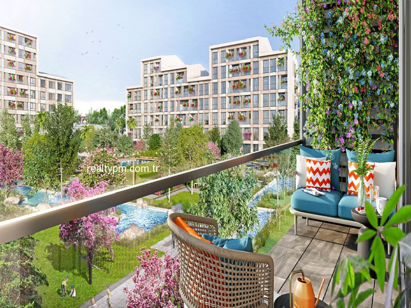 SUR YAPI MUHİT SATILIK SİTE İÇİ PEYZAJ MANZARALI  15m2 VERANDALI 1+1 FIRSAT BAHÇE KATI. - 3006