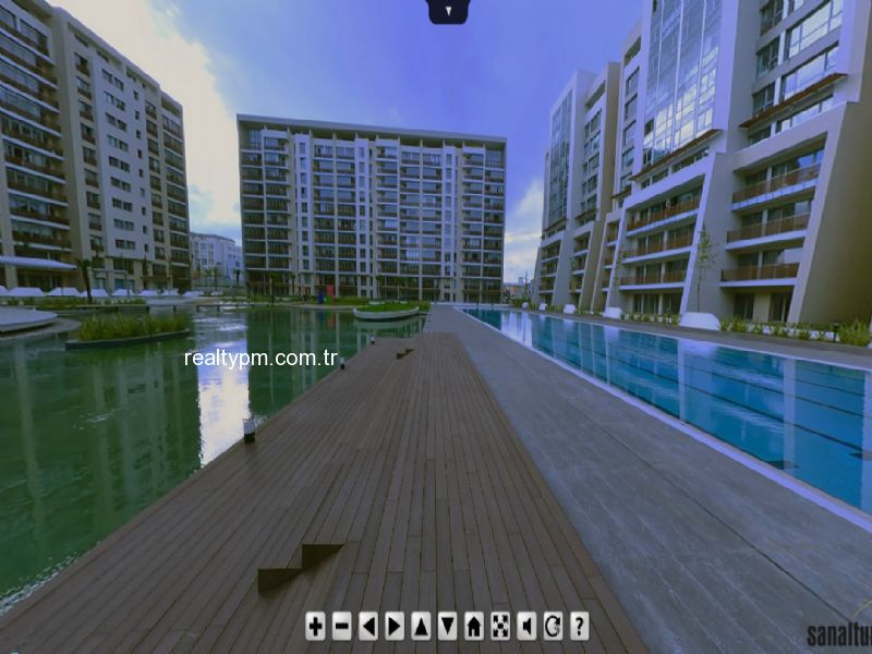 AQUA CİTY 2010 SATILIK 1+1 PEYZAJ VE GÖLET CEPHE aquacity - 3039