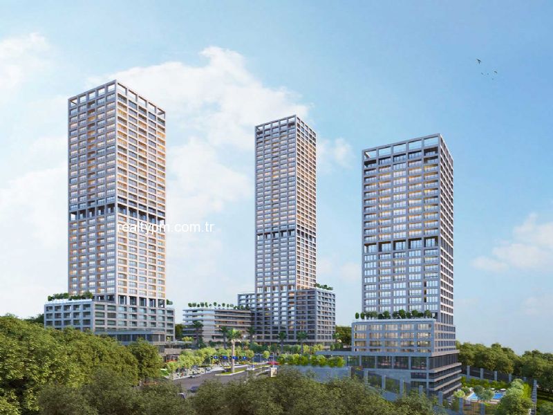ATAŞEHİR MODERN SATILIK 1+1 76M2 TİP1 DAİRE FIRSATI! - 3143