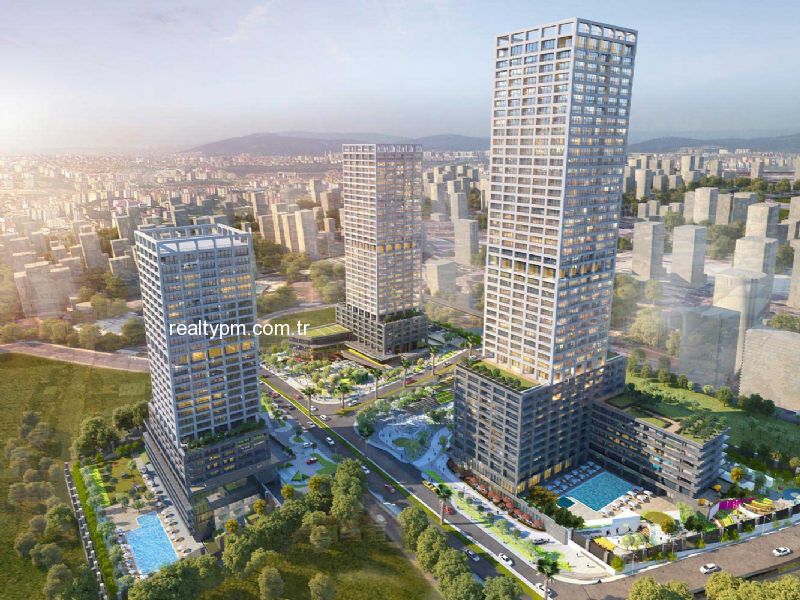 ATAŞEHİR MODERN SATILIK 1+1 76M2 TİP1 DAİRE FIRSATI! - 3144