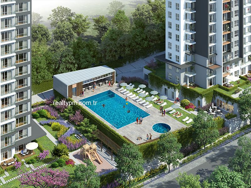 MESA PANORAMA SATILIK 1+1 ADALAR MANZARALI YÜKSEK YATIRIM DEĞERİ REALTY PM DEN - 3158