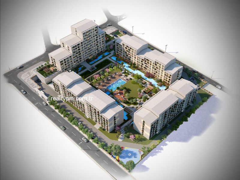 SURYAPI MUHİT SATILIK 1+1 74M2 ŞEREFİYELİ KONUM BALKONLU SUR YAPI.. REALTY PM DEN - 3222
