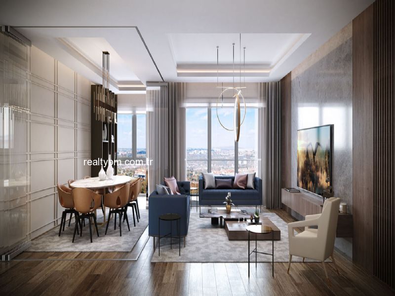 SURYAPI MUHİT SATILIK 1+1 74M2 ŞEREFİYELİ KONUM BALKONLU SUR YAPI.. REALTY PM DEN - 3231
